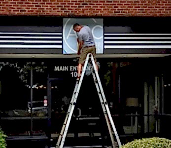 Outdoor Sign installation in Pineville Nc