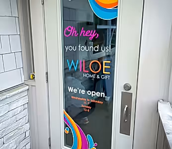 Window Graphics in Plaza Midwood