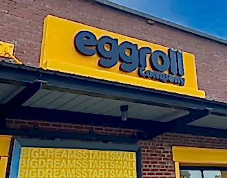 Channel Letter Storefront Sign Eggroll Charlotte NC