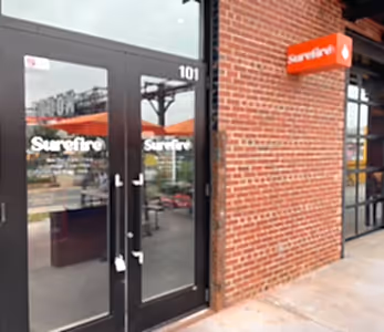 storefront window graphics and outdoor sign surefire charlotte nc