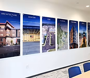 custom acrylic wall panels for business