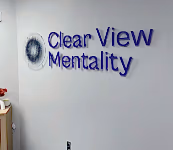 Clearview Mentality Lobby Logo Sign indoor