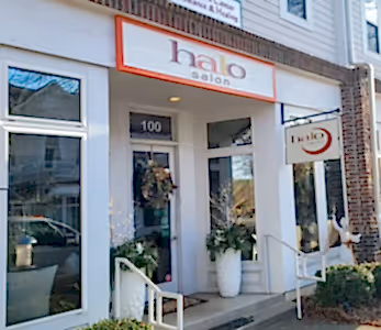 Halo Storefront Sign and blade sign