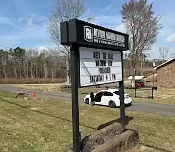 Message center signage