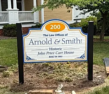 Post and Panel Sign for business