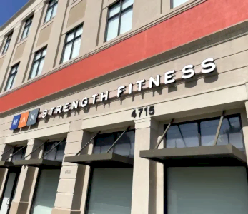 Strength Fitness Gym Illuminated channel letter sign