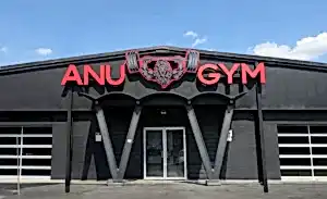 ANU Gym Illuminated Storefront Signage
